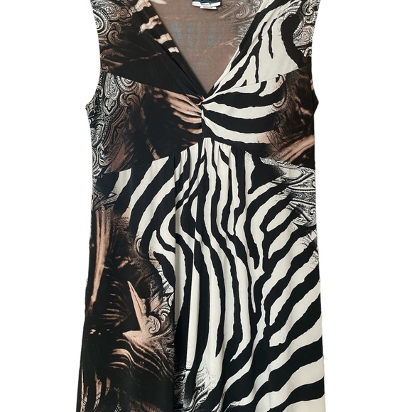 Dream Dance Line Art Sleeveless Maxi Dress size Medium - Picture 2 of 6
